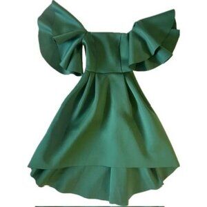 ASOS DESIGN flutter sleeve bandeau midi prom dress [Used - Good]